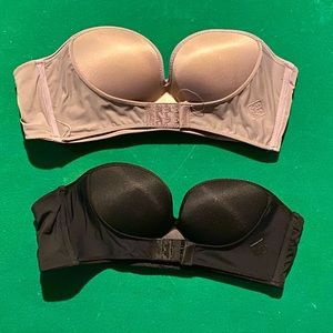 2 38 C Push-up front and back clasp bra with rap around neck strap. NWOT